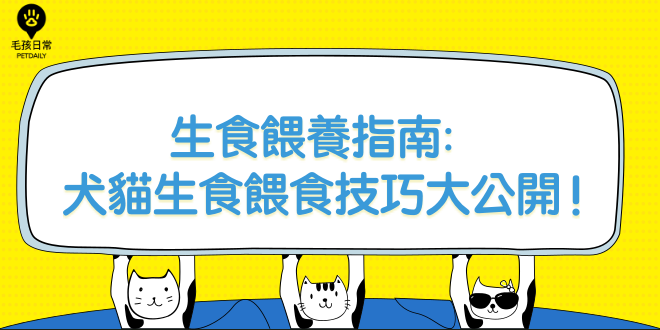 [毛孩知識家] 生食餵養指南:犬貓生食餵食技巧大公開！